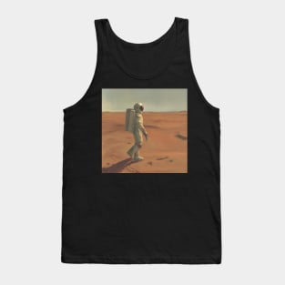 Astronaut walking on vast Mars Tank Top